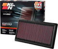K&N High-Flow Engine Air Filter 33-3080 - Washable Performance