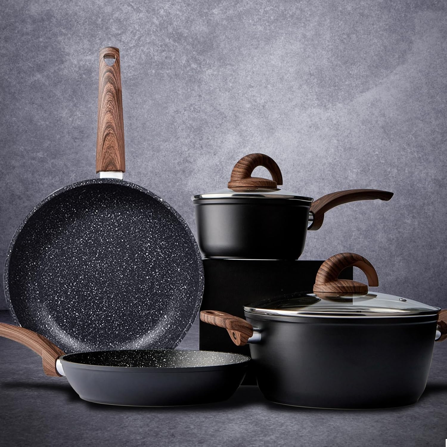 Non Stick Pots and Pans Set for Safe and Healthy Cooking