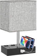 Kakanuo Nightstand Lamp with Dual USB Ports - Touch Dimmable Bedside
