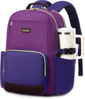 Laptop Backpack for Women with Pouch Pocket and Large Cup Holder