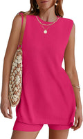 NENONA Women's Summer Sleeveless Sweater Lounge Sets for Travel