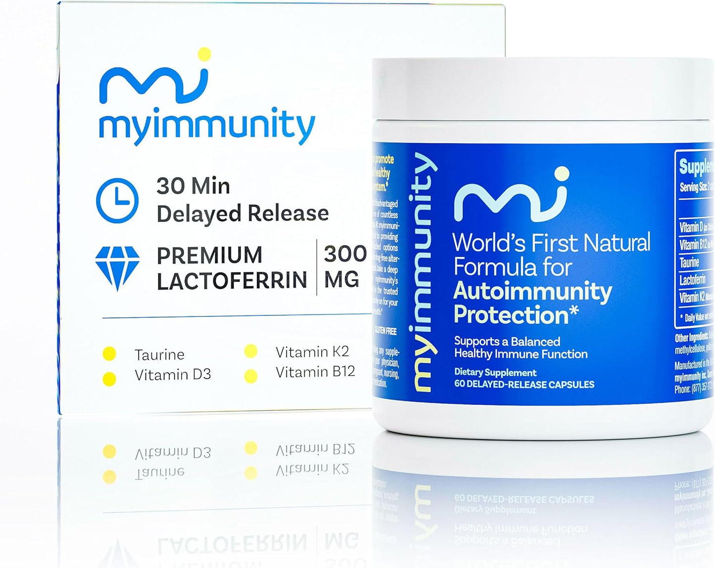 Immune Balance Supplement with Grass-Fed Lactoferrin & Vitamins