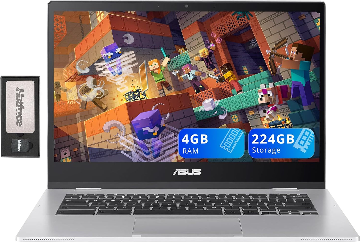 ASUS Chromebook CX1 14 FHD Laptop with Intel Celeron N4500