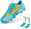 DREAM PAIRS Youth Soccer Cleats with Socks for Kids' Sports