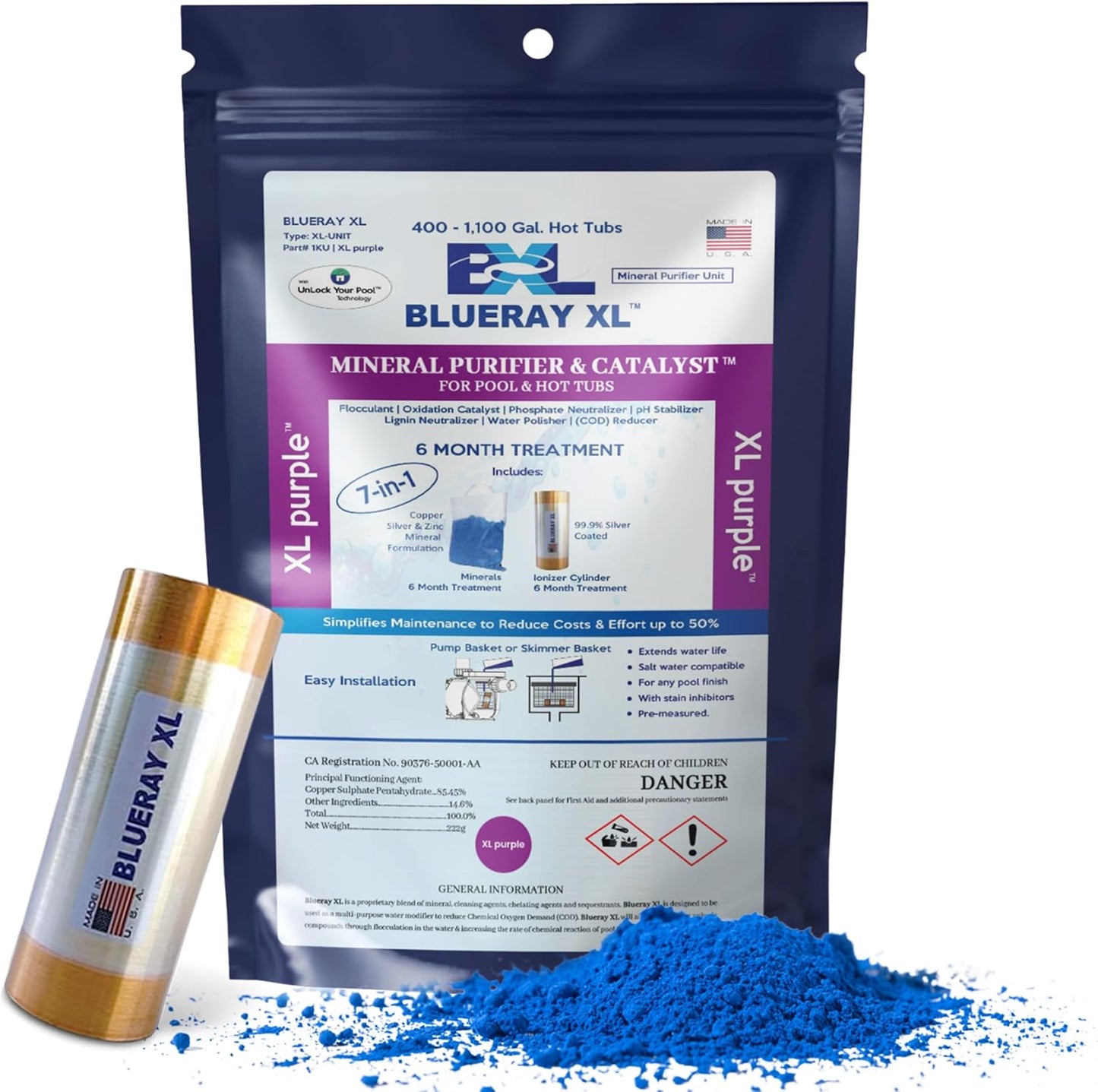 XL Purple Mineral Purifier & Catalyst for Pools and Hot Tubs