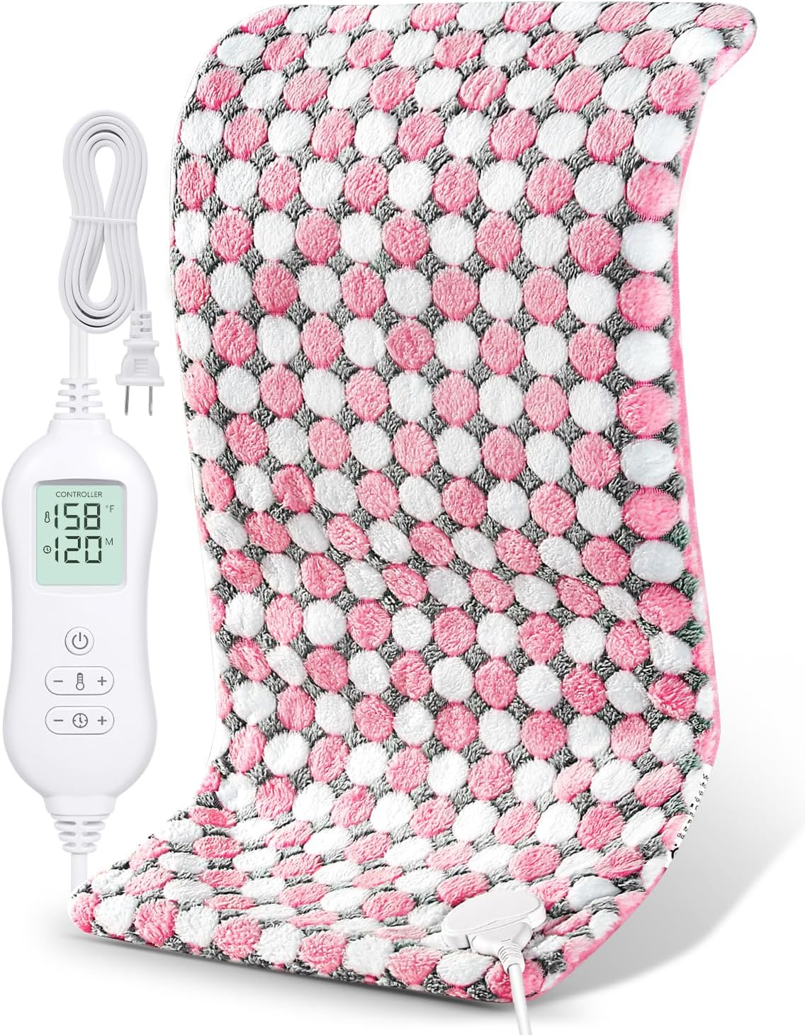 NOWWISH Heating Pad for Back Pain Relief with 10 Heat Levels