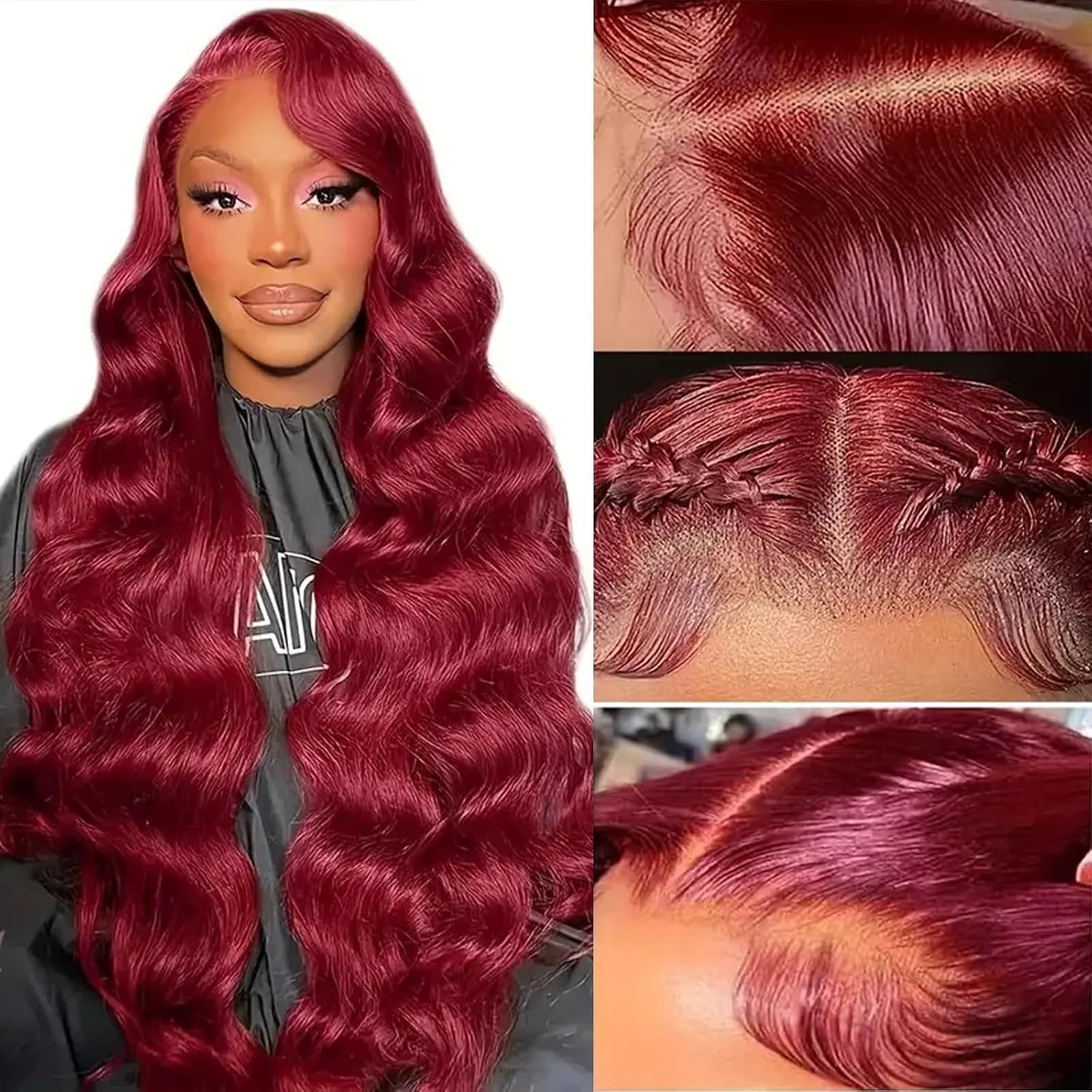 99j Burgundy Lace Front Wigs Human Hair for Elegant Style
