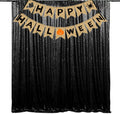 Black Sequin Backdrop Curtain 10ft x 10ft - Sparkly Photo Booth