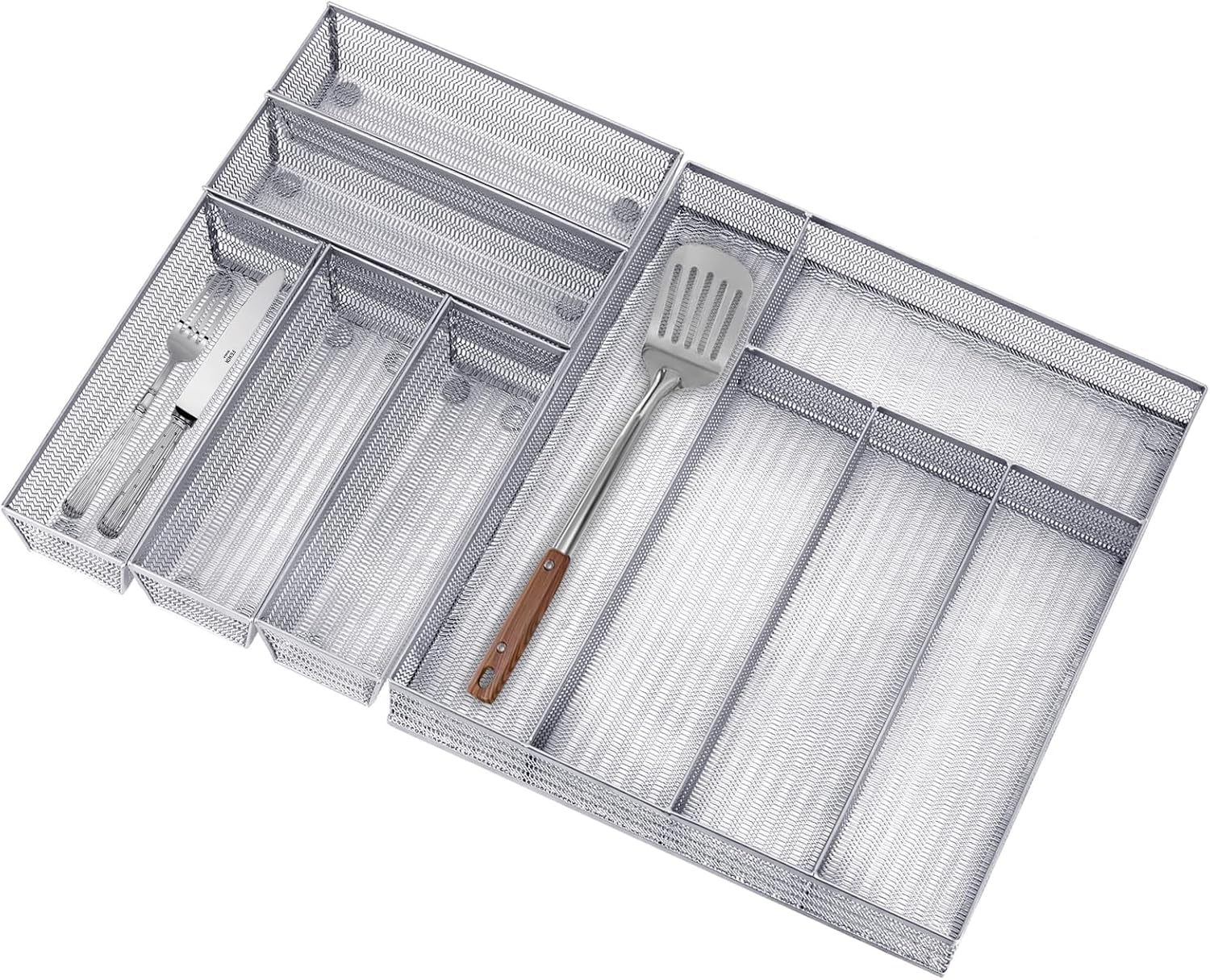 Neudeco Drawer Organizer Set 6 Pack for Kitchen and Office Use