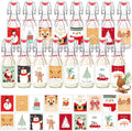 16 Pcs Merry Christmas Coquito Swing Top Glass Bottles Set