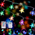 Lecone Color Changing Star String Lights: 16 Colors, Remote Control, Timer - Transform Any Space!