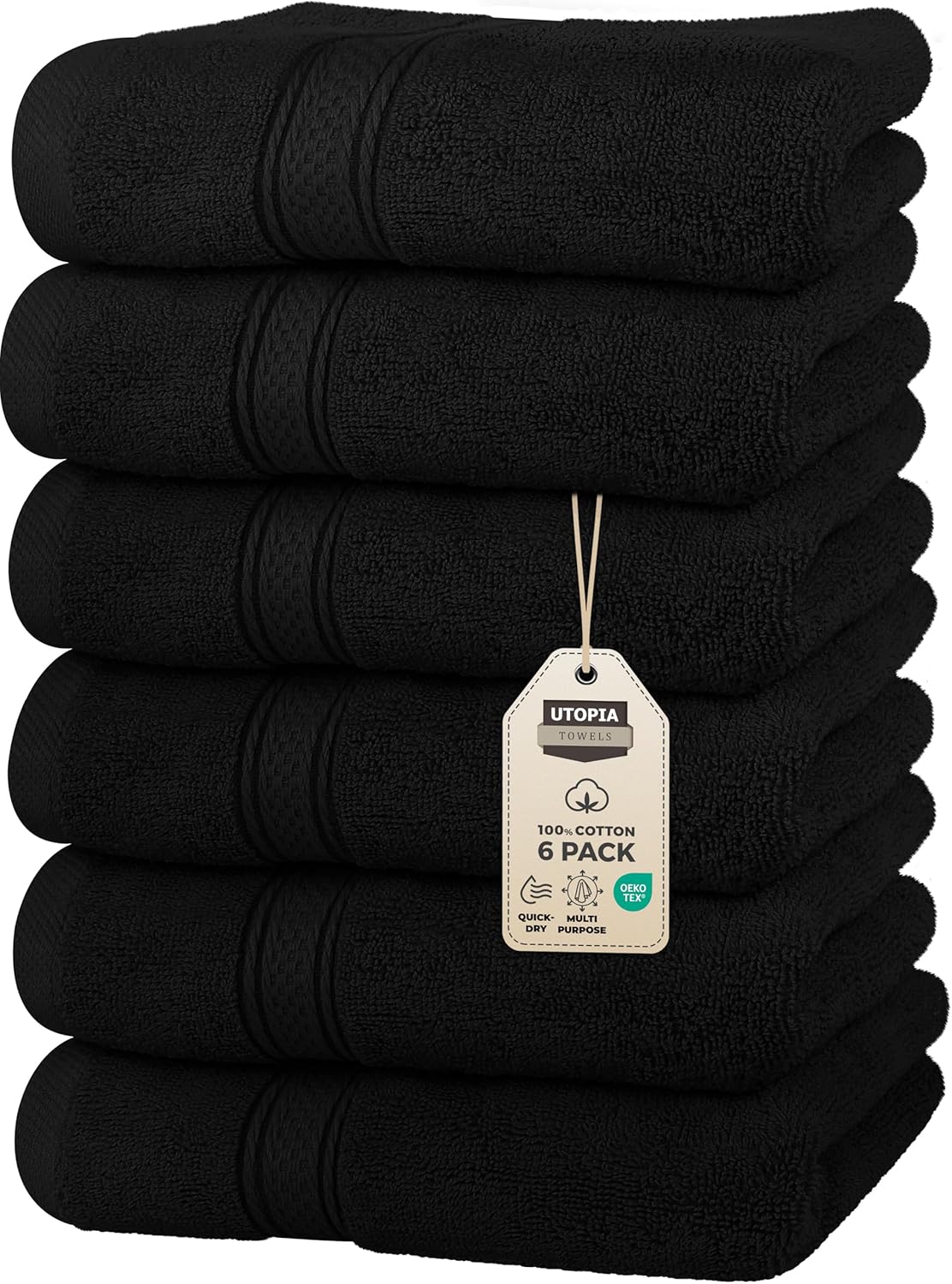 Utopia Towels 6 Pack Premium Hand Towels Set for Every Need