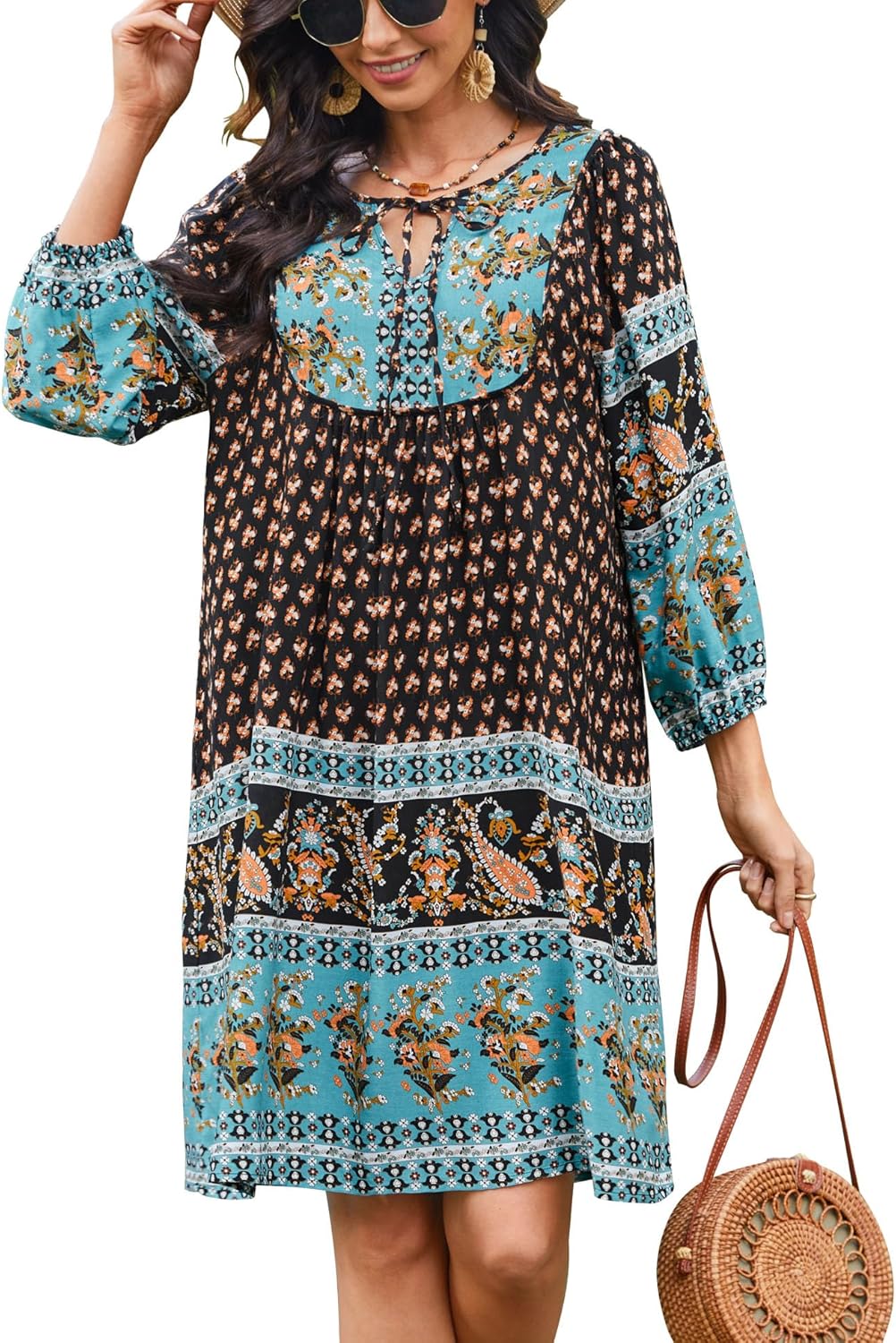 Bluetime Women Casual Summer Dress for Boho Style Lovers