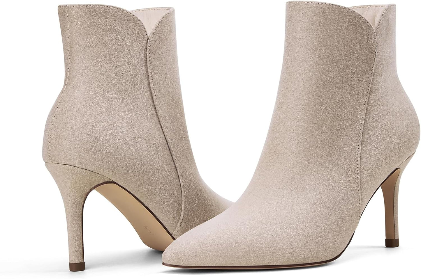 Chic Heeled Ankle Boots for Women with Pointed Toe Design