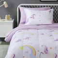 Microfiber Kid's Bed-in-a-Bag 5 Piece Comforter Set, Twin - Unicorn