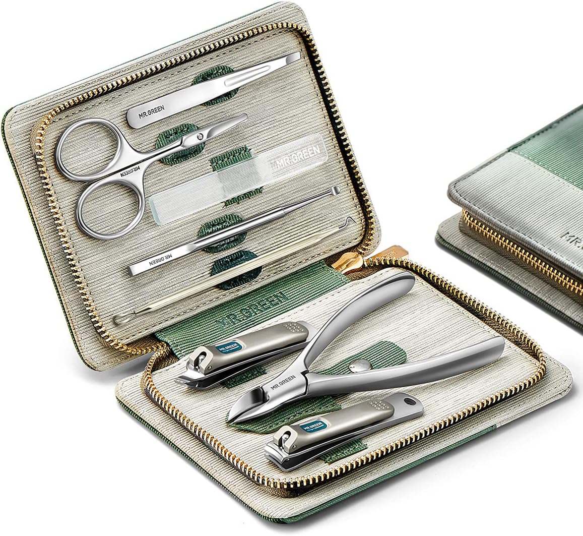 MR.GREEN Manicure Set 8 in 1 Stainless Steel Nail Clipper Kit