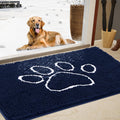 Dog Door Mat for Muddy Paws 48x30 - Absorbent Chenille Entry Rug