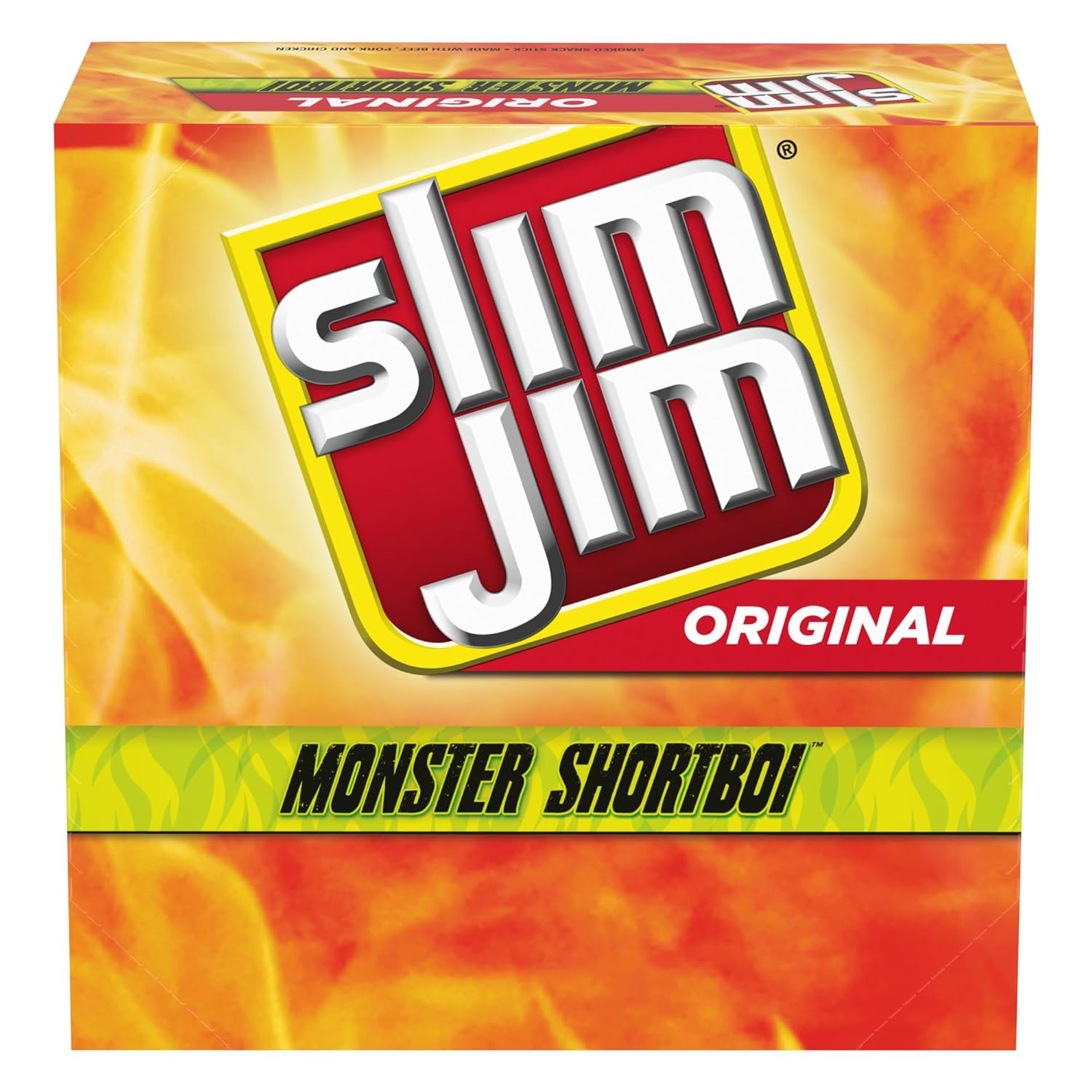 Slim Jim Monster Shortboi Smoked Meat Sticks for Bold Snacking