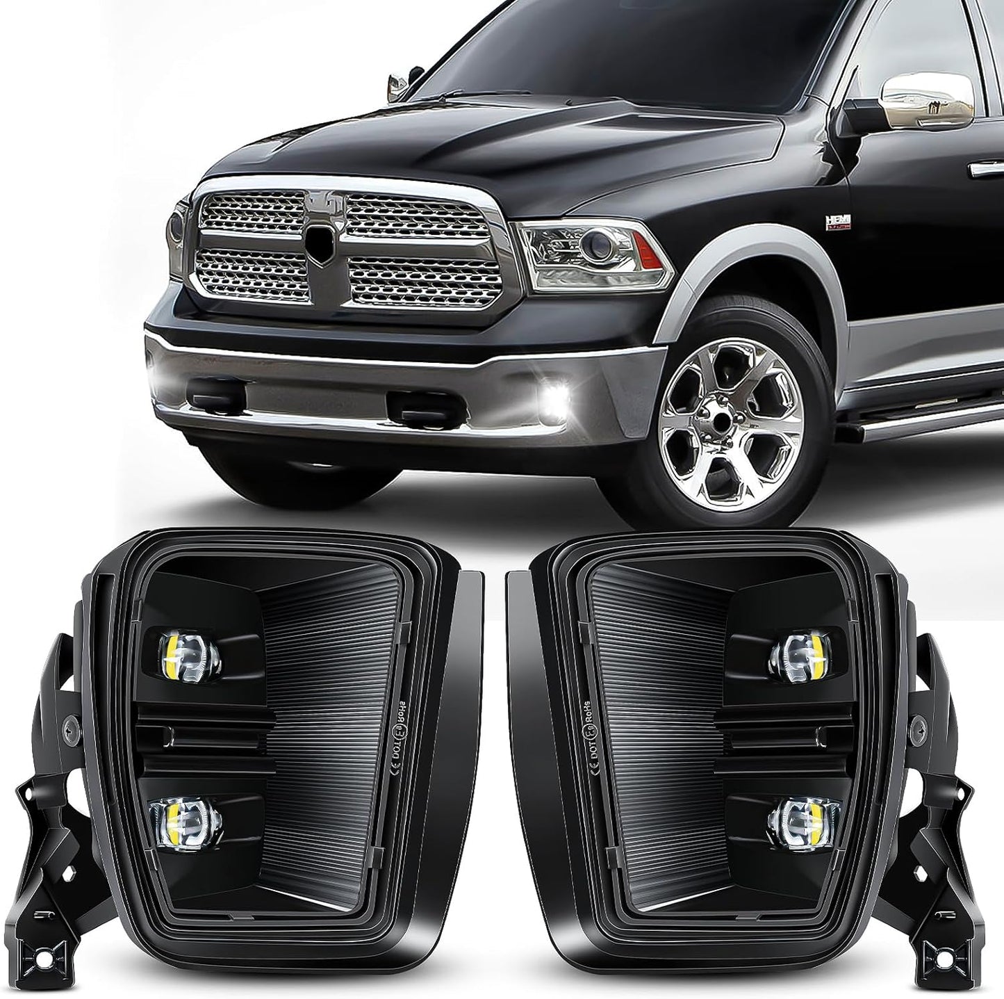 Led Fog Lights for Dodge Ram 1500 - Bright & Durable Lighting