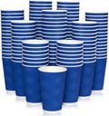 JollyPack 120 Pack 16 oz Paper Coffee Cups - Insulated Ripple Wall