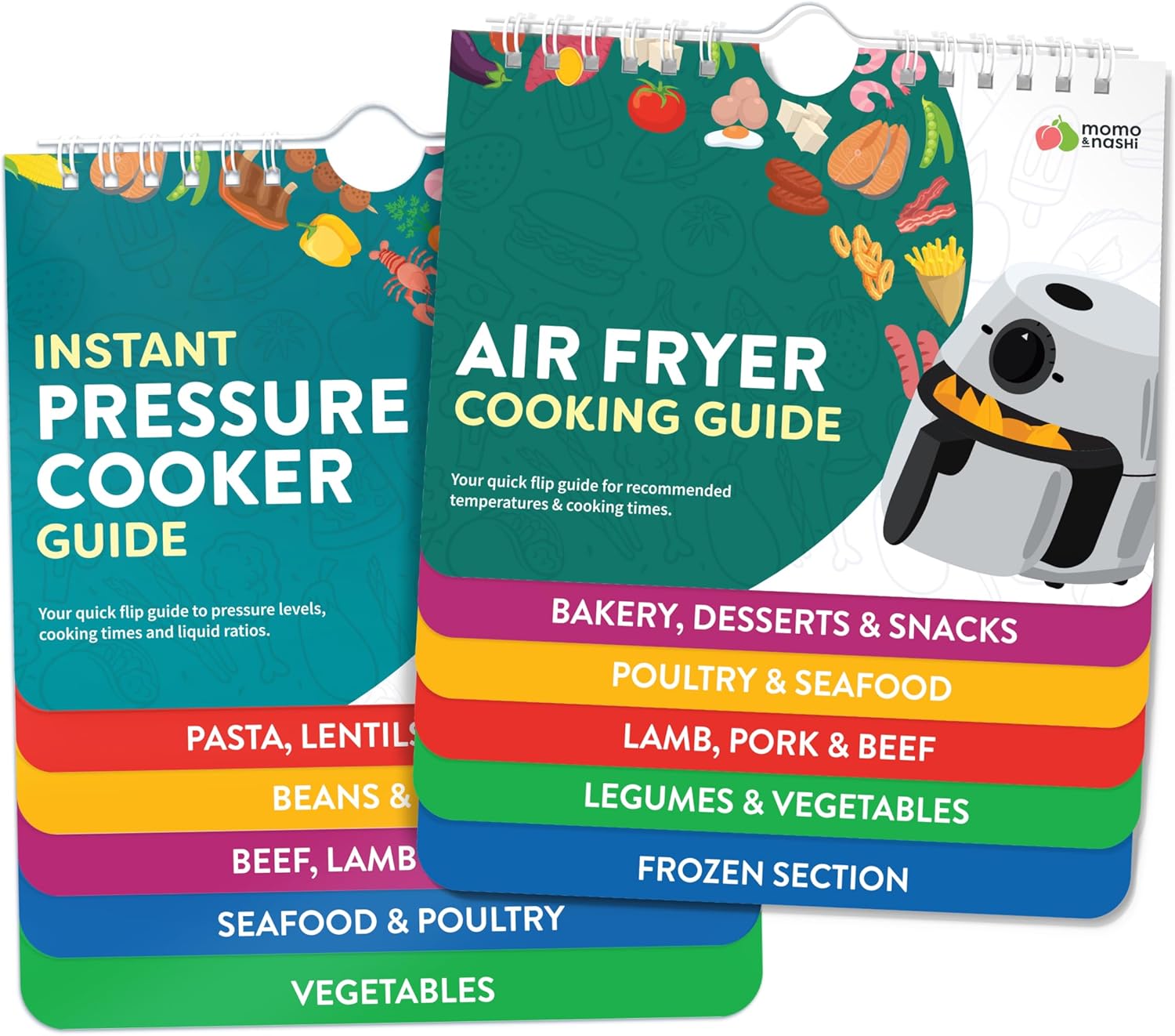 Instant Pot Air Fryer Cooking Guides - Set of 2 - Kitchen Gadgets
