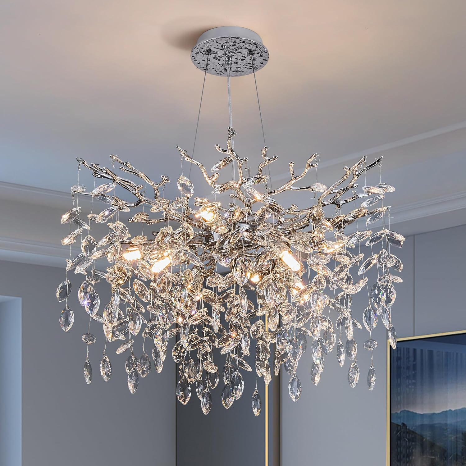 Modern Tree Branch Crystal Chandelier for Luxury Lighting Needs