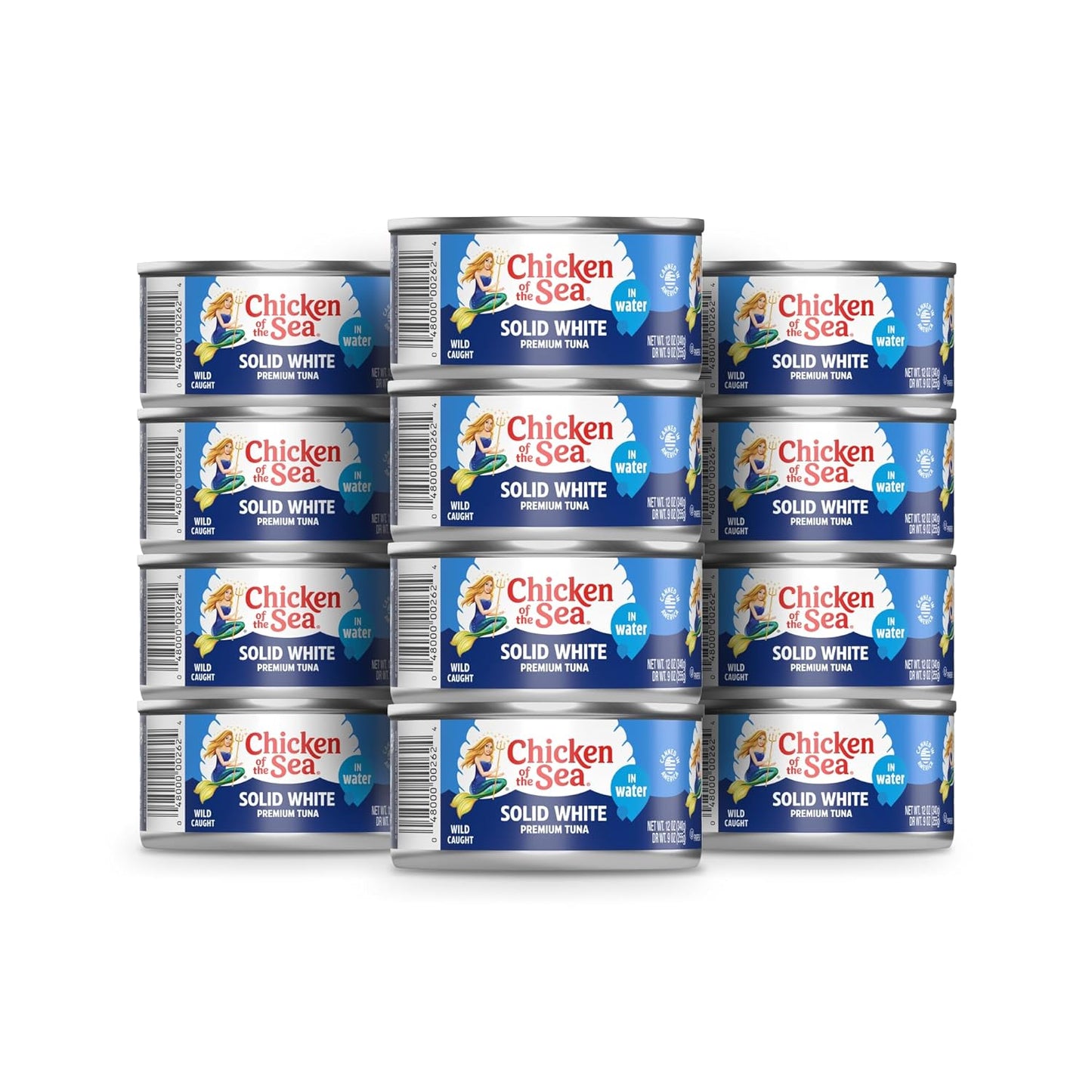 Solid White Albacore Tuna in Water - Premium Quality 12 oz Can