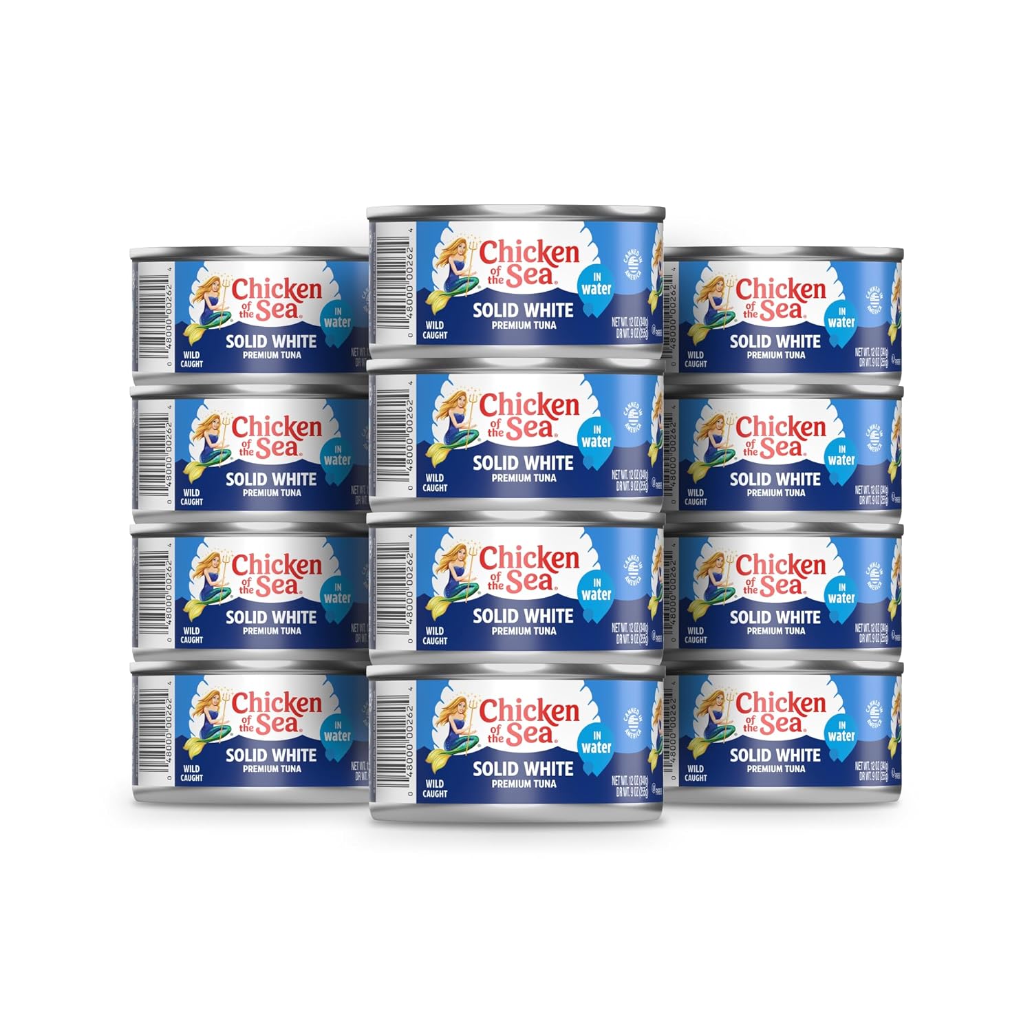 Solid White Albacore Tuna in Water - Premium Quality 12 oz Can