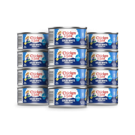 Solid White Albacore Tuna in Water - Premium Quality 12 oz Can