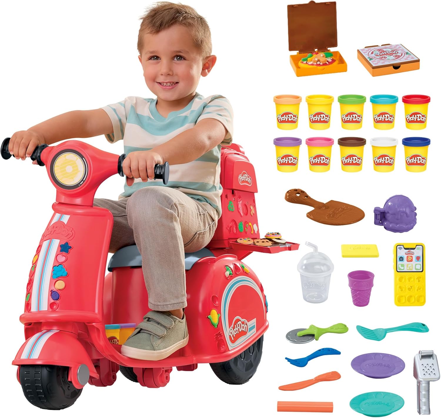 Play-Doh Pizza Delivery Scooter Playset for Creative Kids