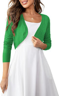U.Vomade Women's Cropped Cardigan Bolero Shrug for Any Event