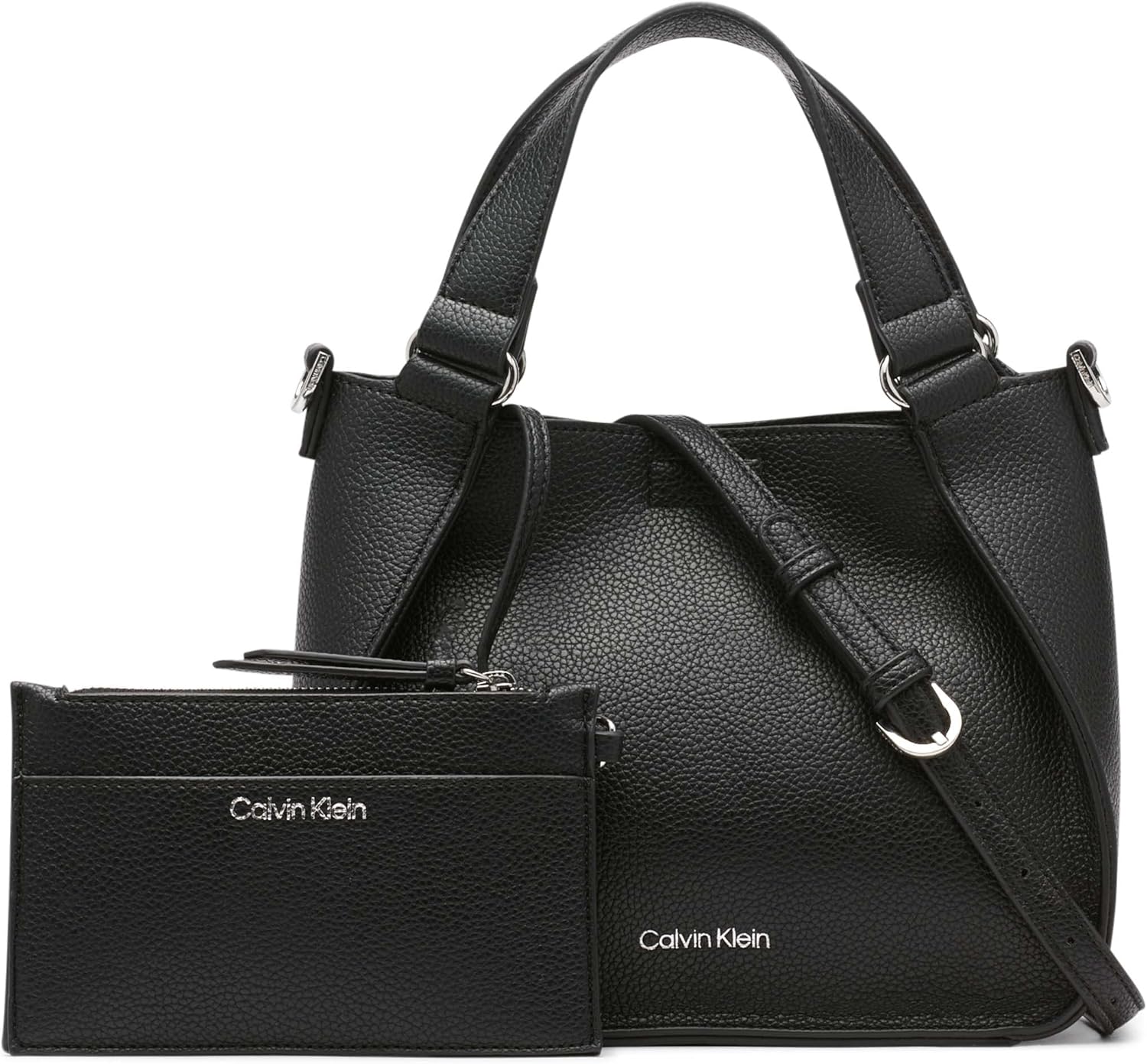 Calvin Klein Estelle Novelty Crossbody: Chic Vegan Leather Bag