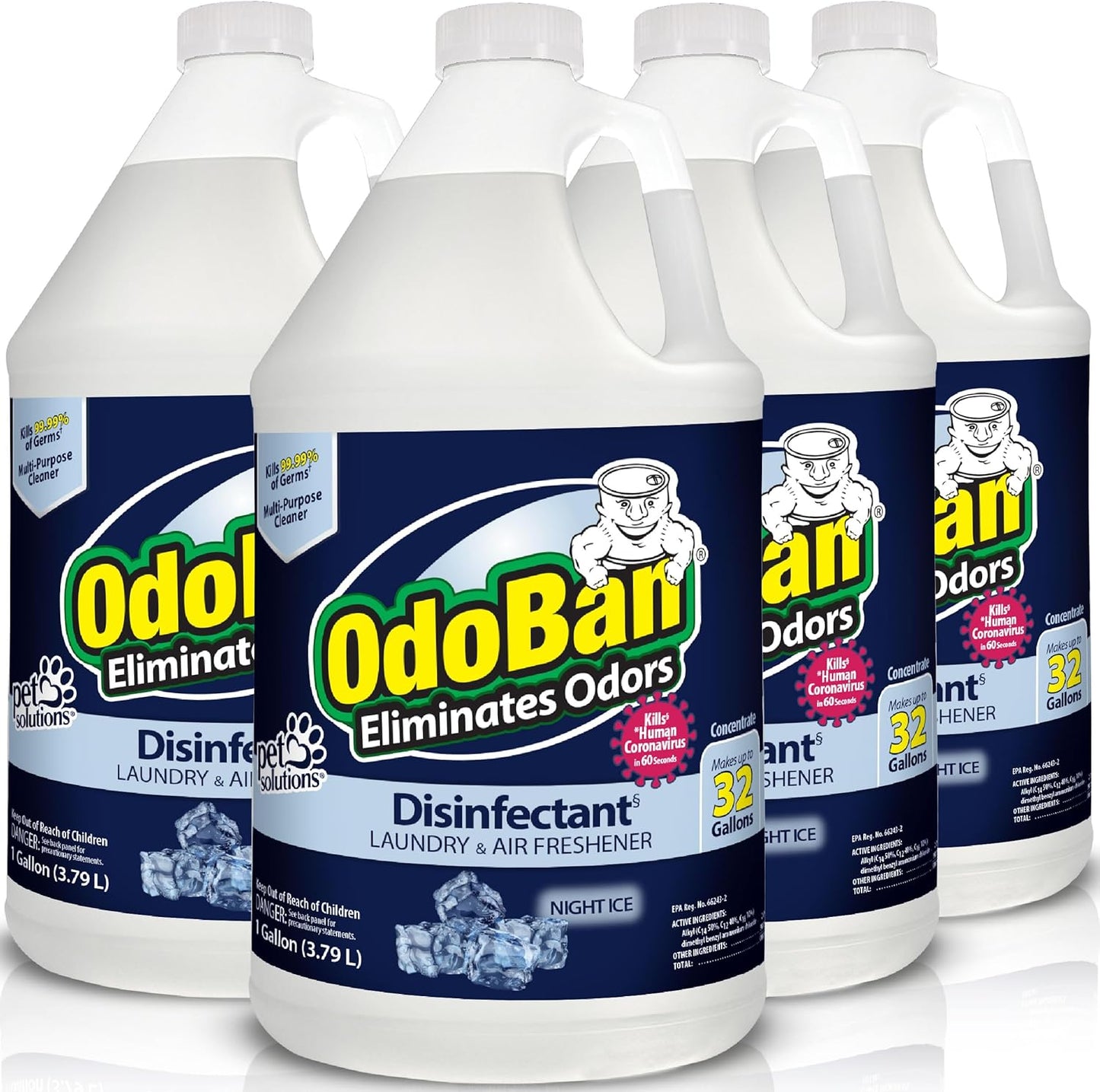 OdoBan Disinfectant Concentrate and Odor Eliminator, 4 Gallons