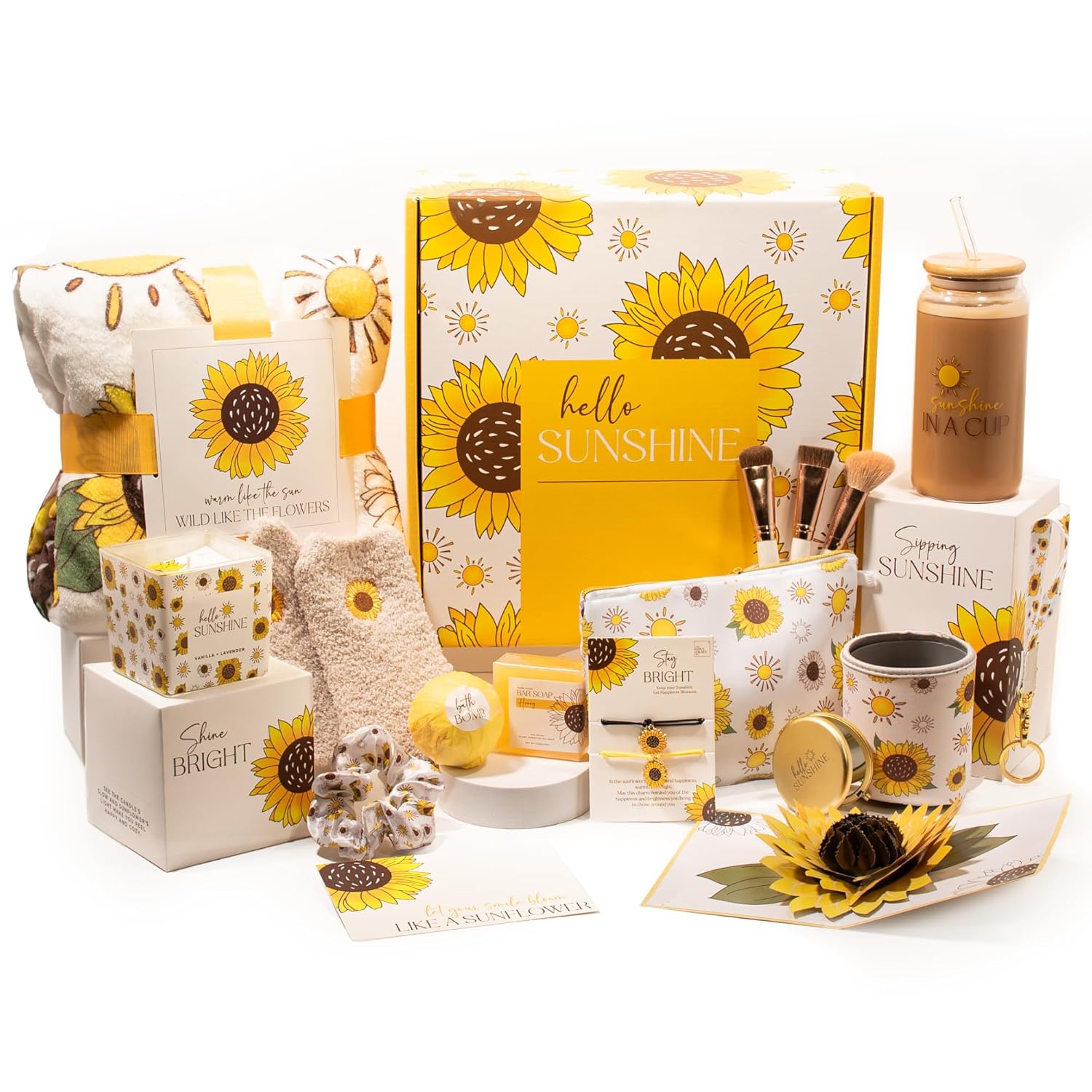 Sunshine Gift Basket for Women - Unique Birthday Gifts & More