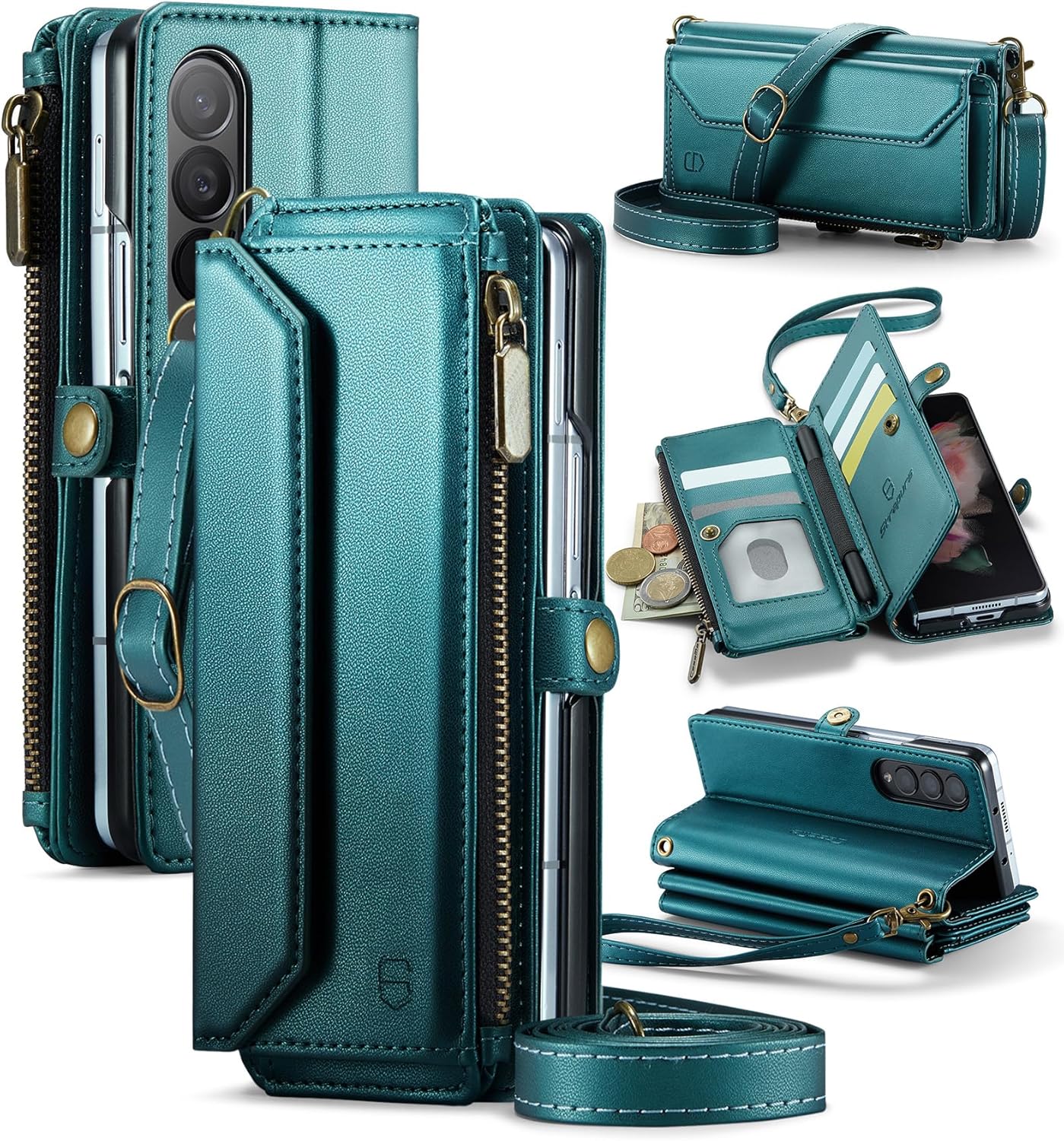 Crossbody Wallet Case for Samsung Galaxy Z Fold 3 by Strapurs
