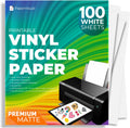 Premium Printable Vinyl Sticker Paper for Inkjet and Laser Printer