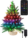 Brizled Smart Mini Christmas Tree, 22.8in - App & Voice Controlled