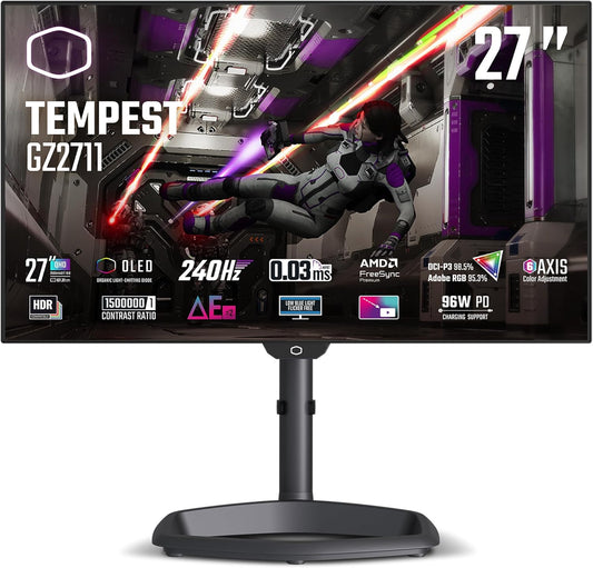 Immerse in Ultimate Gaming with Cooler Master 27 2K OLED Monitor