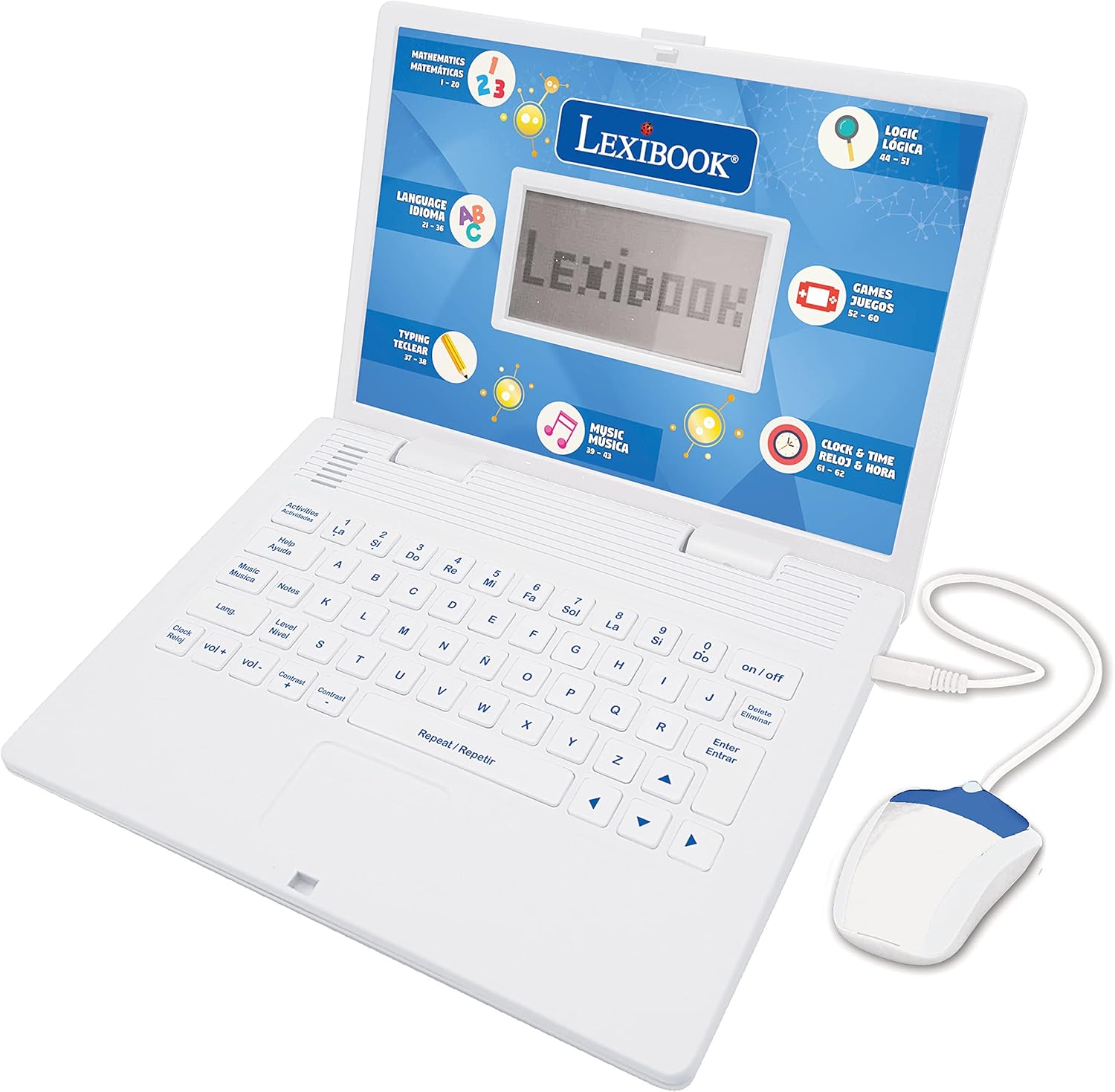 Lexibook Educational Bilingual Laptop for Kids with 124 Activities