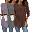 Womens Long Sleeve Tunic Top - Soft Fall Pullover Tunic