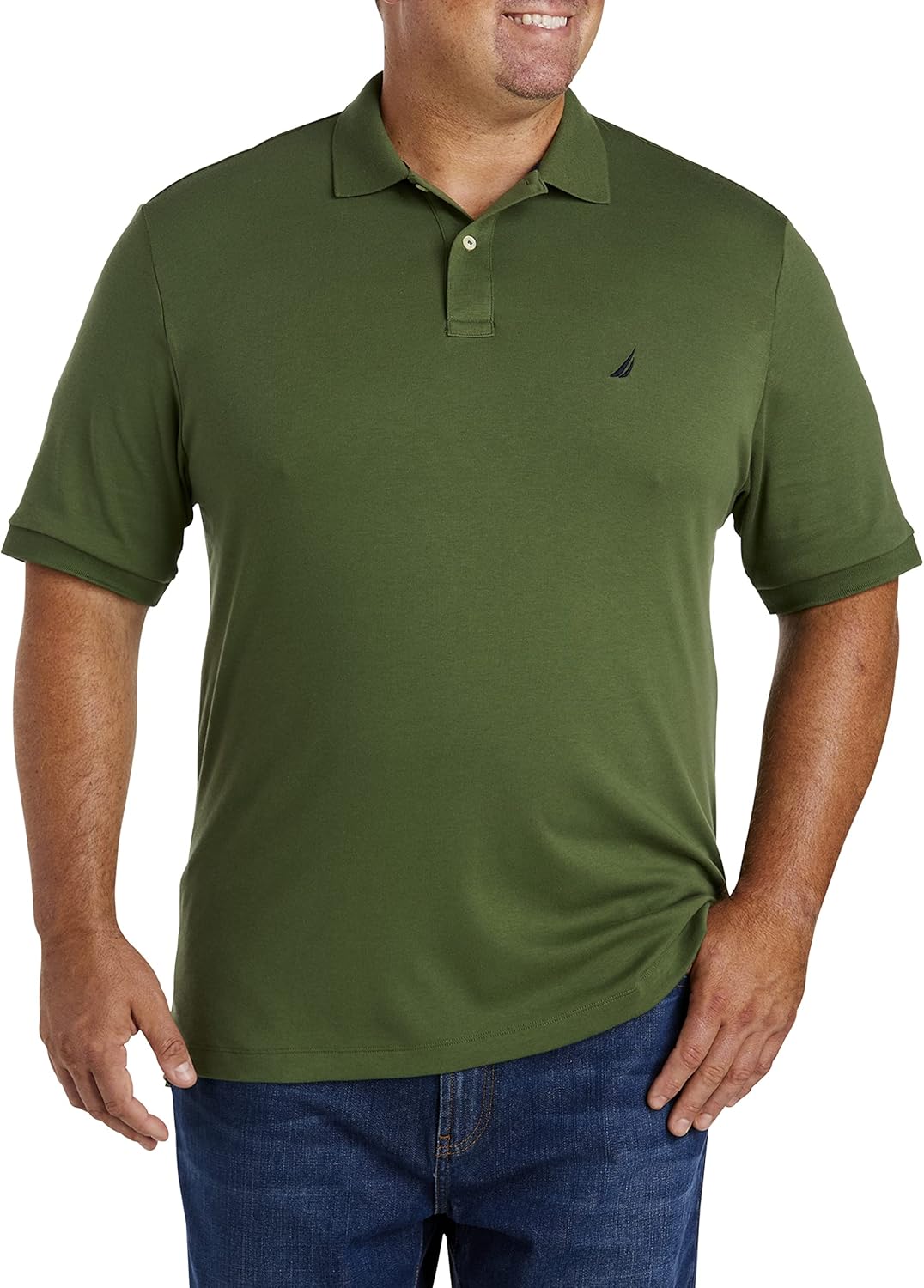 Nautica Men's Performance Pique Polo Shirt for Active Lifestyle