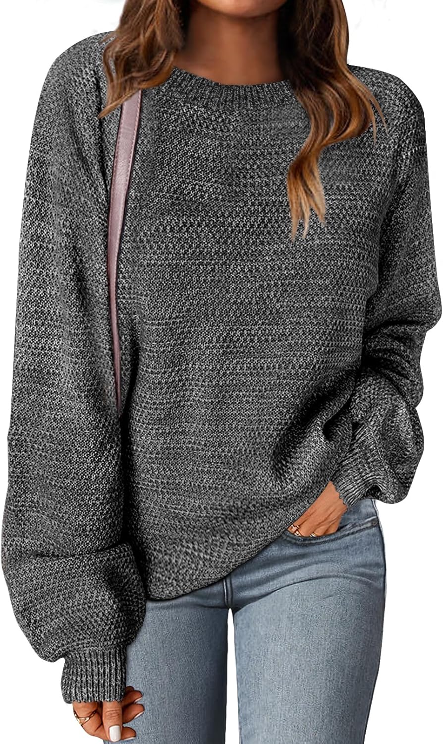 Oversized Pullover Sweater for Women - Trendy Knit Jumper