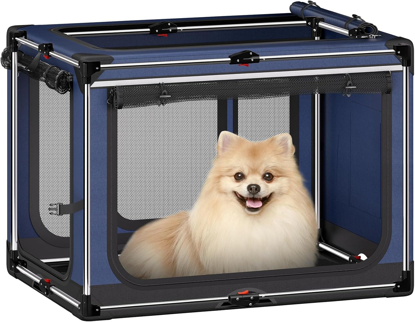 Collapsible Dog Crate: Portable Soft Sided Dog Kennel for Travel