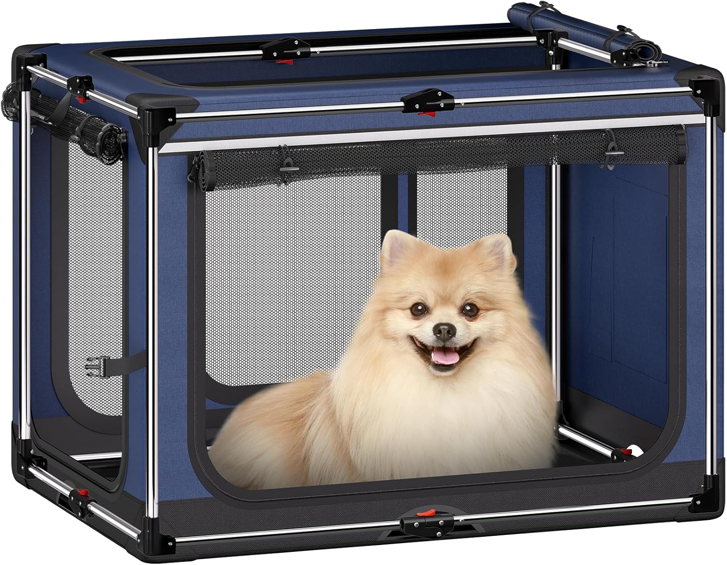 Collapsible Dog Crate: Portable Soft Sided Dog Kennel for Travel