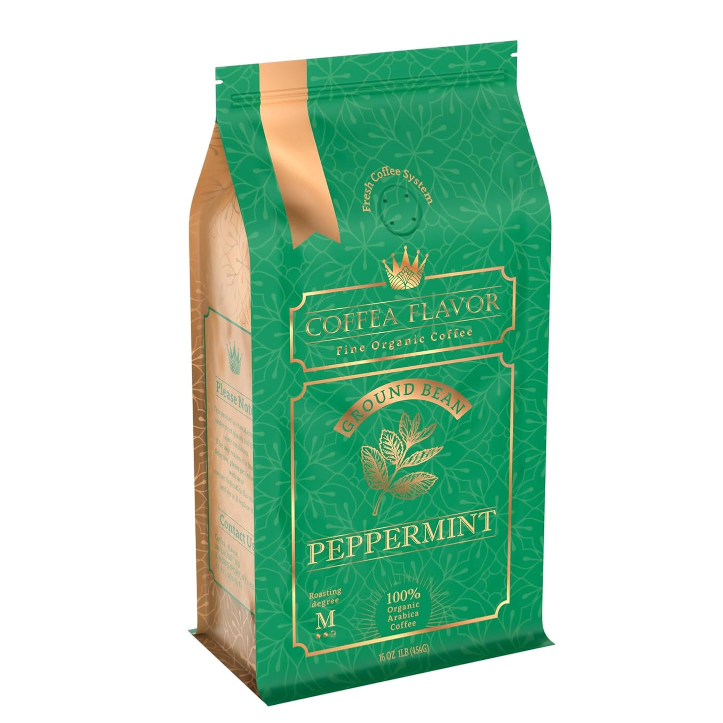Organic Peppermint Ground Coffee ~ Refreshing Flavor