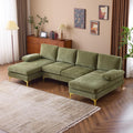 VINGLI 110 in U-Shape Sectional Couch with Double Chaise - Cozy Living