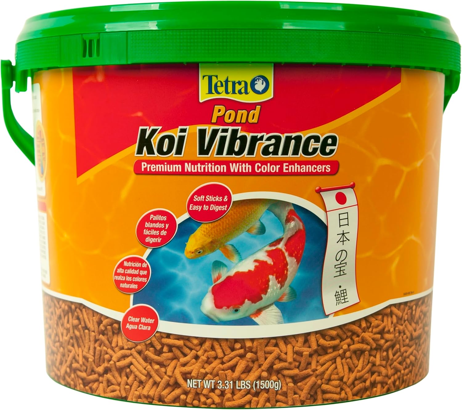 TetraPond Koi Vibrance Soft Sticks for Healthy Pond Fish