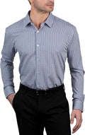 Men's Slim Fit Button-Down Dress Shirt - Stretch & Wrinkle Resistant
