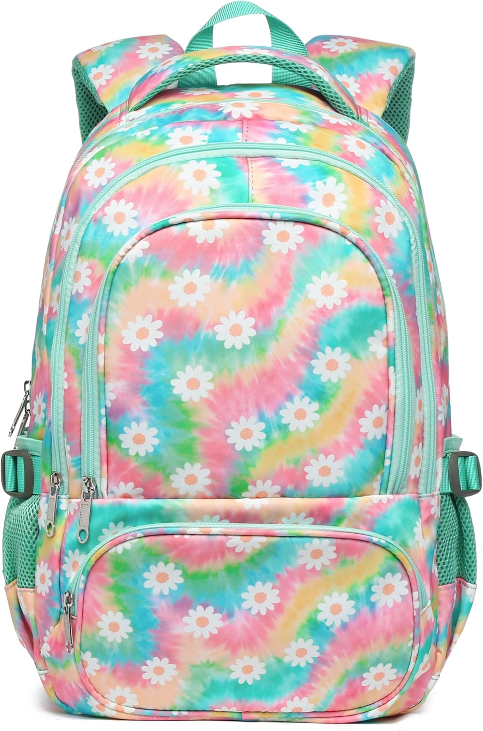 BLUEFAIRY Kids Backpack for Girls with Rainbow Daisy Design