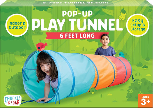 Rainbow Pop Up Tunnel for Active Toddlers! Buffalo Games Fun!